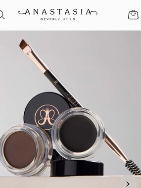 Anastasia Beverly Hills Dipbrow Pomade in Dark Brown with Dual-Ended Brush